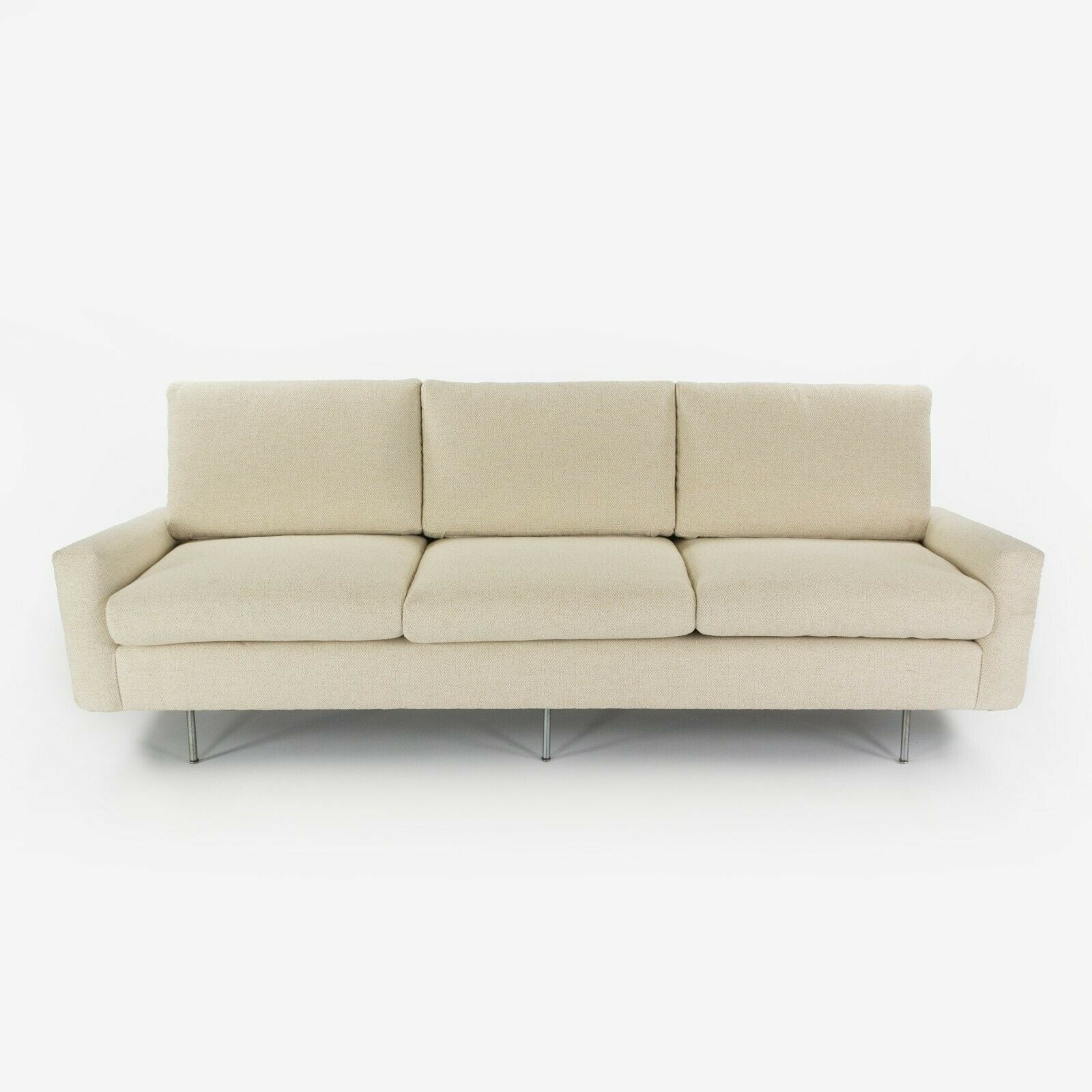 SOLD 1949 Florence Knoll Associates 26 BC Upholstered 3-Seater Sofa New Upholstery