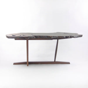 SOLD 2007 Ru Amagasu Nakashima Set of 7 Conoid Chairs & Holtz Dining Table Wenge & Redwood