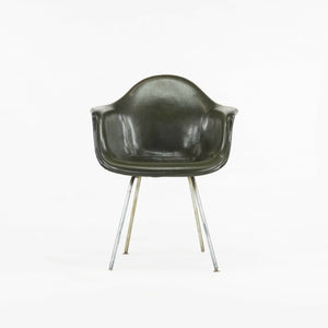 1959 Herman Miller Eames DAX Fiberglass Arm Shell Chair with Green Removable Pad