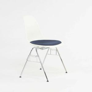 SOLD 2018 Eames Stacking Dining Chair DSS with Navy Seat by Vitra / Herman Miller