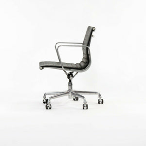 SOLD 2007 Herman Miller Eames Aluminum Group Management Desk Chair in Black Naugahyde