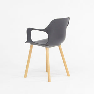 2018 Jasper Morrison for Vitra HAL Armchair with Black Seat and Oak Wood Legs