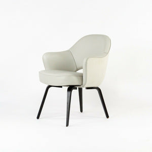 SOLD 2021 Eero Saarinen for Knoll Executive Armchair in Custom Leather with Wood Legs 7x Available