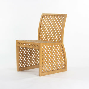 SOLD 1985 Prototype Richard Schultz Wooden Outdoor Collection Dining Chair