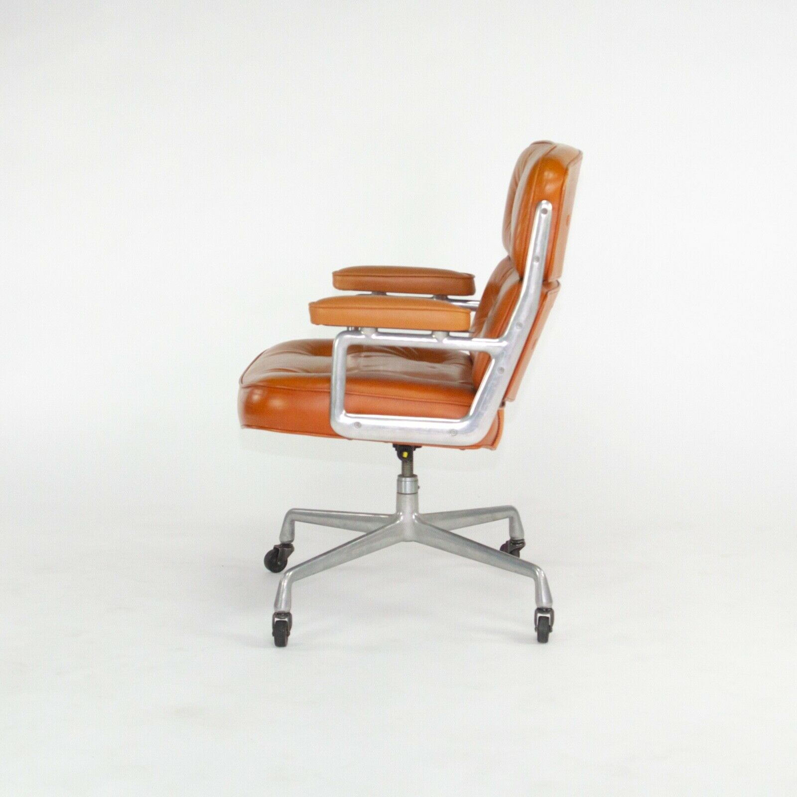 SOLD 1978 Herman Miller Eames Time Life Desk Chair in Cognac Leather Multiple Available