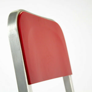 2010s Emeco 1951 Red Counter Stool by Adrian van Hooydonk and BMW Designworks