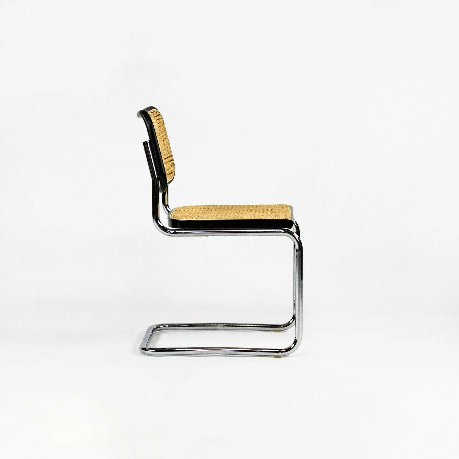 SOLD 2021 Pair of Marcel Breuer for Knoll Ebonized Beech Cesca Armless Dining Chairs