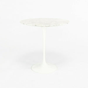 SOLD 2006 Eero Saarinen for Knoll Tulip 20 inch Round Side Table Polished Arabescato