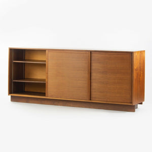 1954 George Nakashima Studio Triple Sliding Door Cabinet Credenza Black Walnut