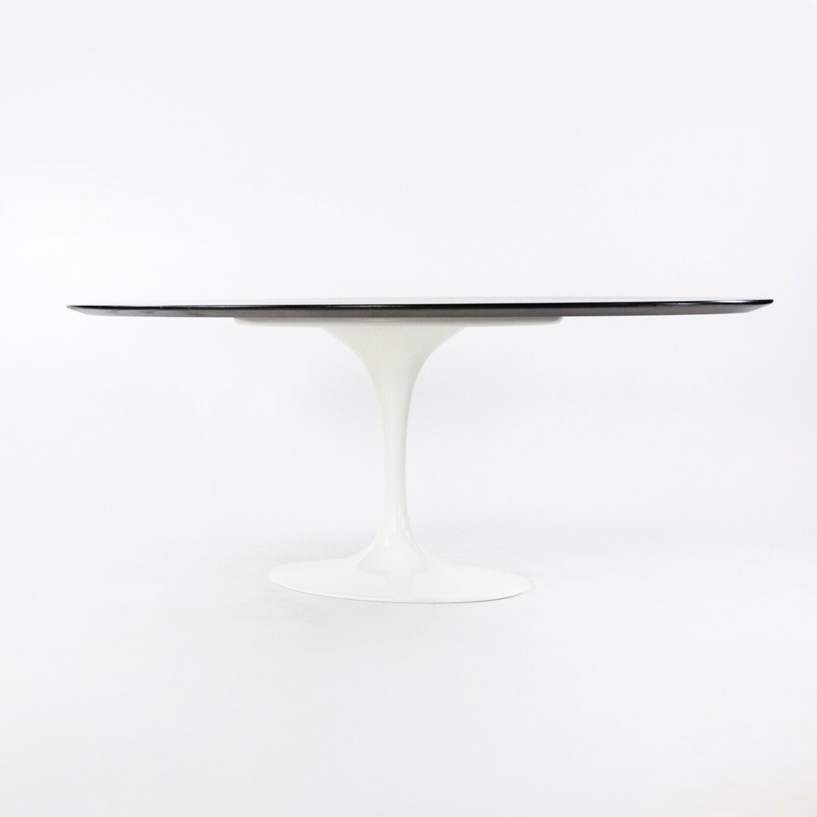 SOLD Eero Saarinen for Knoll 96 inch Tulip Ebonized Oak White Dining Conference Table