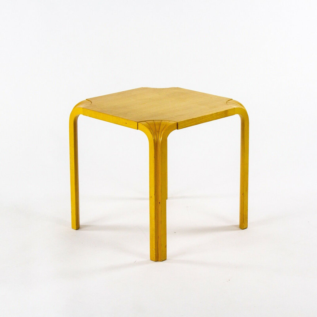 SOLD 1950s Alvar Aalto Square Fan Leg Side End Table Artek Finmar Finsven Finland
