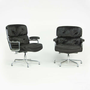 SOLD 2010 Herman Miller Eames Time Life Executive Desk Chair with Hair On Black Pony Hide