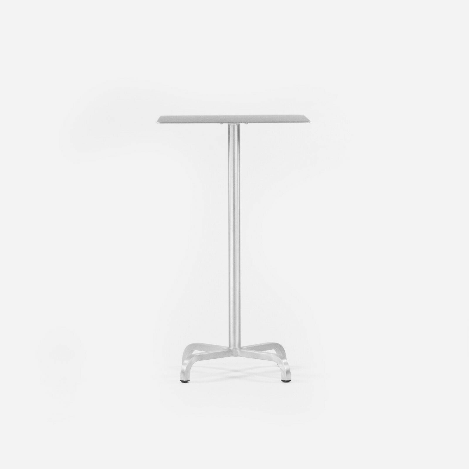 SOLD 2010s Norman Foster for Emeco 20-06 Bar Height Cafe / Dining Table Brushed 24 in