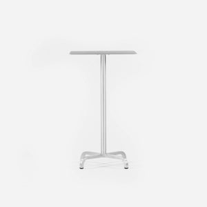 SOLD 2010s Norman Foster for Emeco 20-06 Bar Height Cafe / Dining Table Brushed 24 in