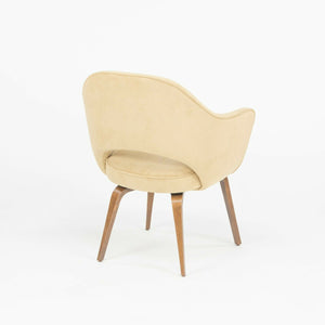 SOLD Eero Saarinen for Knoll 2020 Executive Arm Chair with Tan Suede & Wood Legs