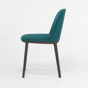 2019 Vitra Softshell Side Chair w/ Teal Blue Fabric by Ronan & Erwan Bouroullec