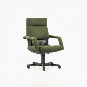 SOLD 1997 Mario Bellini Vitra Figura Post Modern High Back Desk Chair in Green Fabric