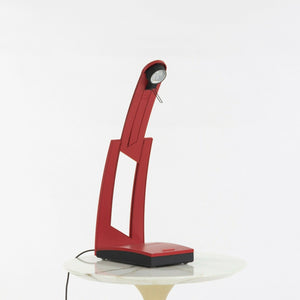 1980s Ferdinand Porsche PAF Design for Italia Luce Jazz Desk Lamp in Red 2x Available