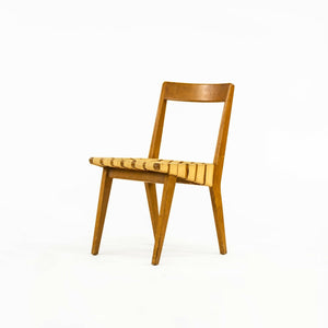 1940s Jens Risom For Knoll Associates 666 WSP Dining Chair with Webbing in Maple