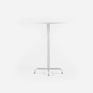SOLD 2010s Norman Foster for Emeco 20-06 Bar Height Cafe / Dining Table Brushed 24 in