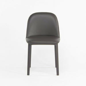 2019 Vitra Softshell Side Chair w Dark Brown Leather by Ronan & Erwan Bouroullec