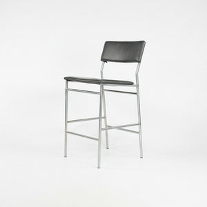 2012 Martin Visser for Spectrum SB07 Counter Height Stool in Leather & Stainless 12 Available