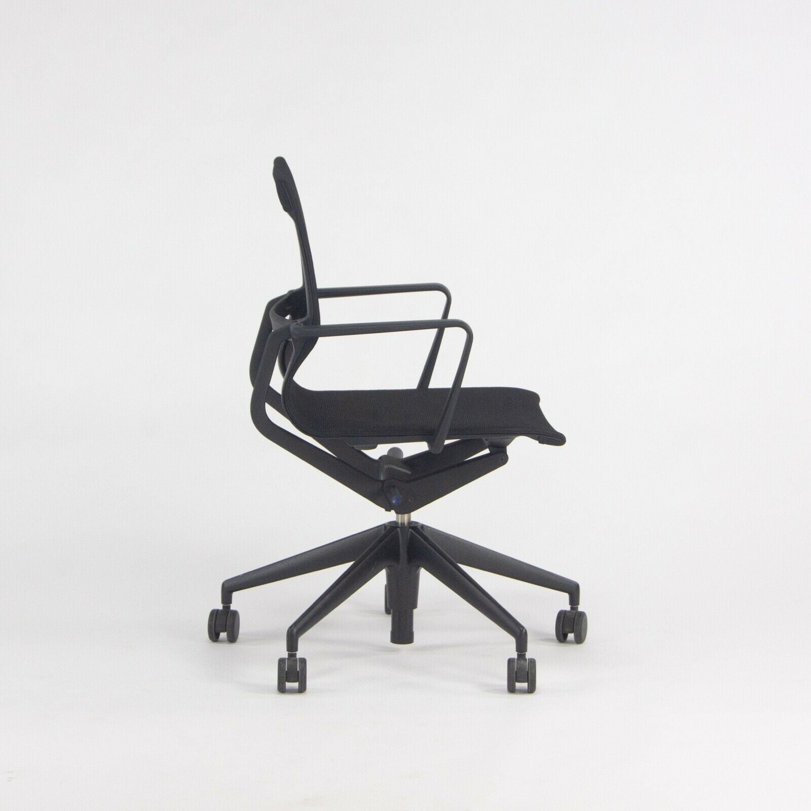SOLD 2018 Vitra Physix Rolling Desk Chair by Alberta Meda Black Mesh Sets Available
