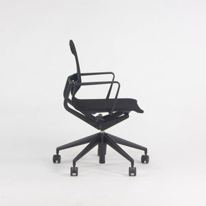 SOLD 2018 Vitra Physix Rolling Desk Chair by Alberta Meda Black Mesh Sets Available