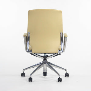 2011 Vitra Meda by Alberto Meda Desk Chair Tan Full Leather