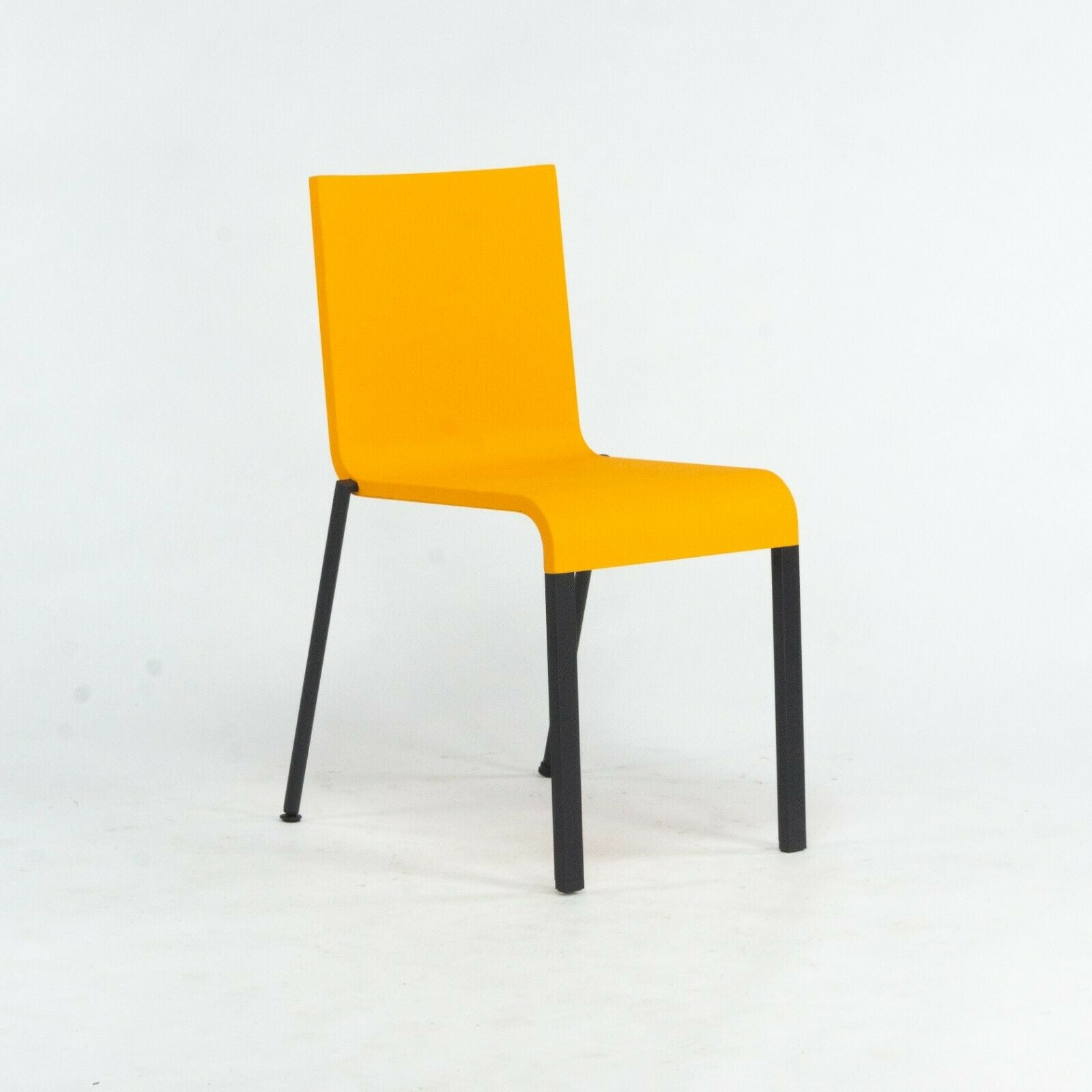 SOLD 2019 Maarten Van Severen .03 for Vitra Side Chair in Orange with Black Legs
