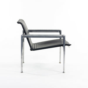 SOLD 1966 Collection Prototype Richard Schultz Polished Aluminum Leather Lounge Chair