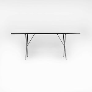 1954 George Nelson for Herman Miller Ebonized X Leg Dining Table / Desk 7230-X