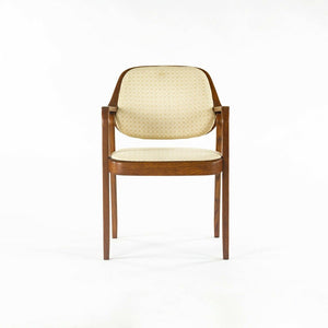 1980s Pair of Don Petitt for Knoll 1105 Bentwood Armchair in Oak with Tan Fabric