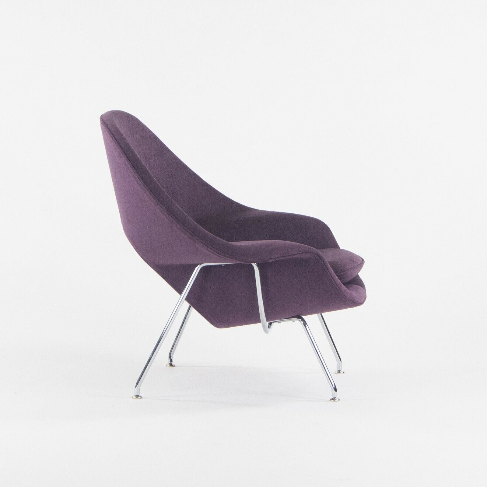 SOLD 2021 Eero Saarinen for Knoll Medium Size Womb Chair w/ Purple Summit Fabric