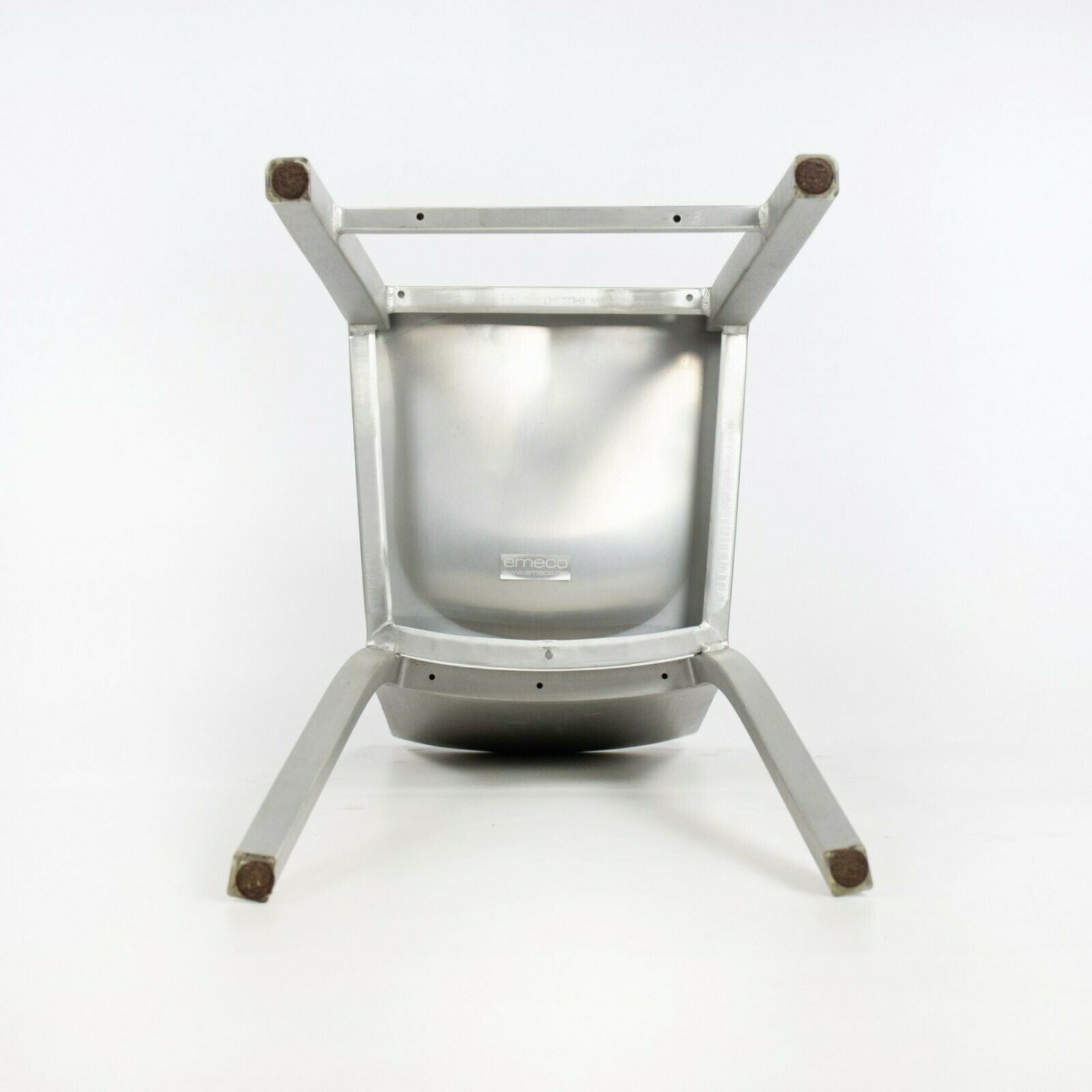 2010s Pair of Philippe Starck Emeco Hudson Counter Stool with Brushed Aluminum Finish.