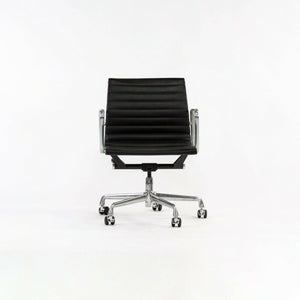 SOLD 2007 Herman Miller Eames Aluminum Group Management Desk Chair in Black Naugahyde