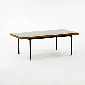 1950 Florence Knoll RARE T Angle Coffee Table No. 115 in Black & Walnut Laminate