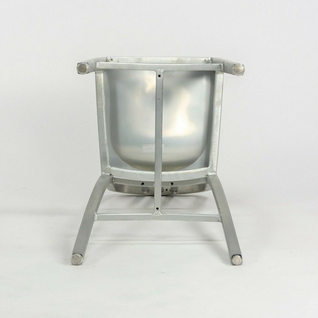 2010s Navy Bar Stool 1006 by Emeco in Brushed Aluminum 12+ Available