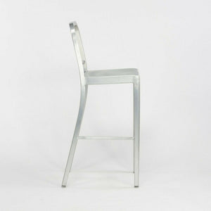 2010s Navy Bar Stool 1006 by Emeco in Brushed Aluminum 12+ Available