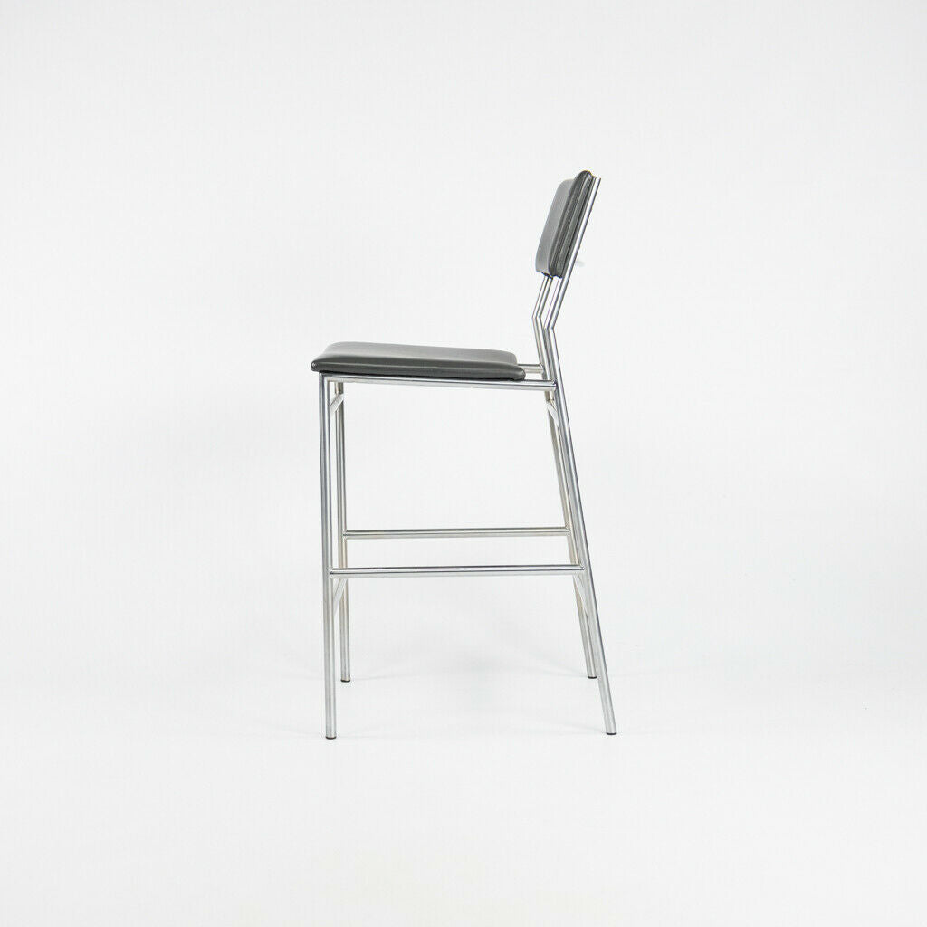 2012 Martin Visser for Spectrum SB07 Counter Height Stool in Leather & Stainless 12 Available