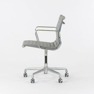 SOLD Herman Miller Eames Aluminum Group Management Side / Desk Chairs Gray Leather 2x Available