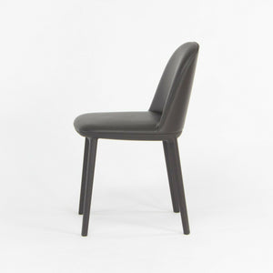 2019 Vitra Softshell Side Chair w Dark Brown Leather by Ronan & Erwan Bouroullec