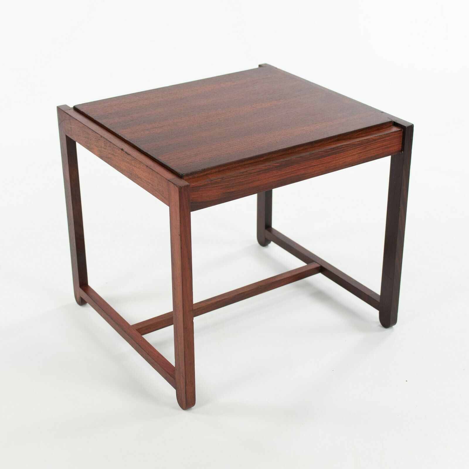 1960s Erik Buch Flip Top Rosewood Stool and Side Table for O.D. Mobler in Denmark
