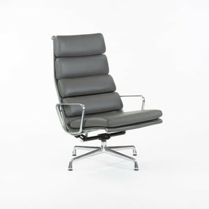 SOLD 2015 Eames Herman Miller Grey Soft Pad Aluminum Group Lounge Chair 3x Available