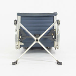 SOLD 1970s Navy Blue Eames Herman Miller Tall Aluminum Group Executive Desk Chair