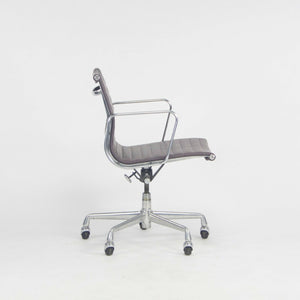 SOLD Herman Miller Eames Aluminum Group Management Rolling Desk Chair Purple Leather