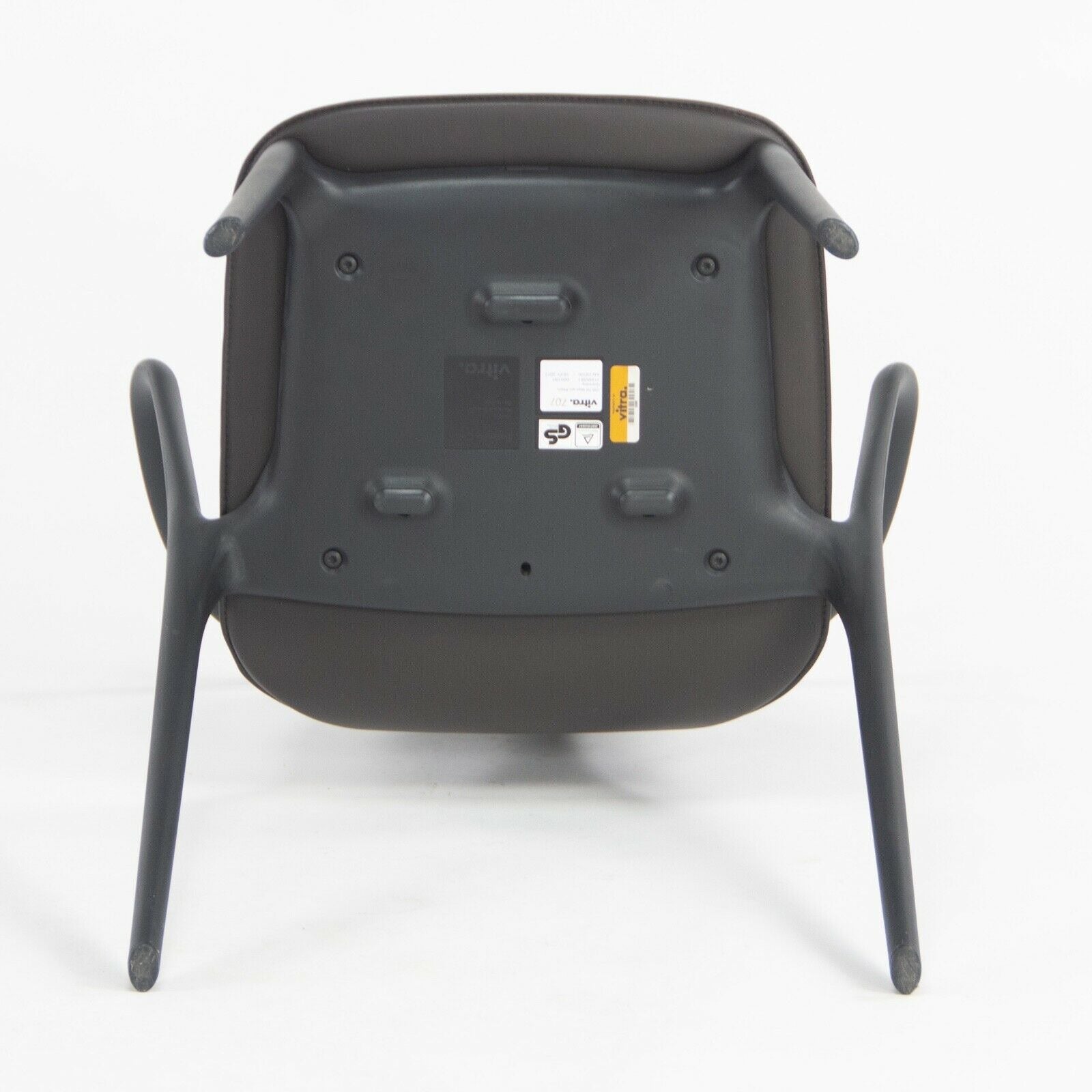 C. 2019 Vitra Belleville Armchair in Brown Leather by Ronan & Erwan Bouroullec