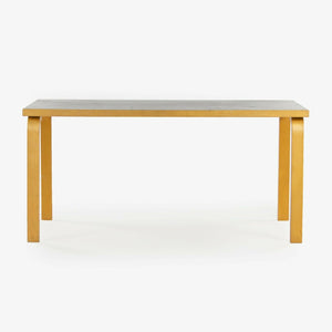 SOLD 1970s Alvar Aalto for Artek L-Leg Birch and Laminate Vintage Dining Table Knoll