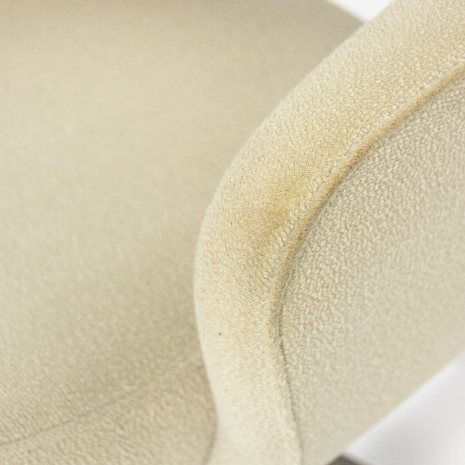 SOLD Eero Saarinen for Knoll Executive Arm Office Desk Chair Off White Boucle