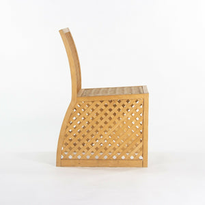 SOLD 1985 Prototype Richard Schultz Wooden Outdoor Collection Dining Chair